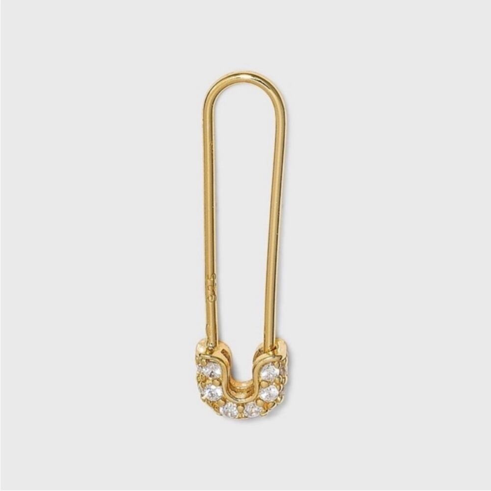 SUGARFIX by BaubleBar 14K Gold Plated Sterling Silver Safety Pin Earrings $37